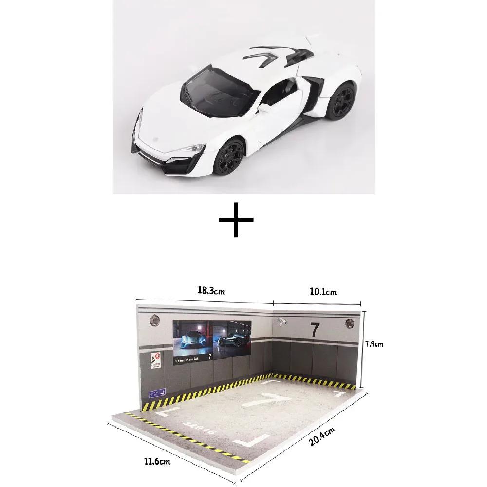 1:32 Lykan Alloy Sports Car Model Diecast Metal Vehicles Doors Openable Light Music Miniature Models Office Table Ornament