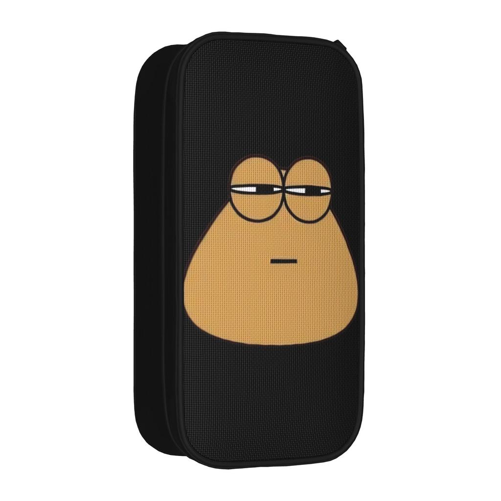 Sly Baby Pou Cute Romantic Brown Alien Mobile Pet Pencil Cases Pencil Box Pen Holder for Student Bag School Supplies Stationery