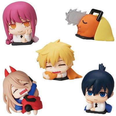 Anime Chainsaw Man Power Figure - Aki Denji & Makima Sleeping Action Figurine Sculpture Table Decoration Ornament