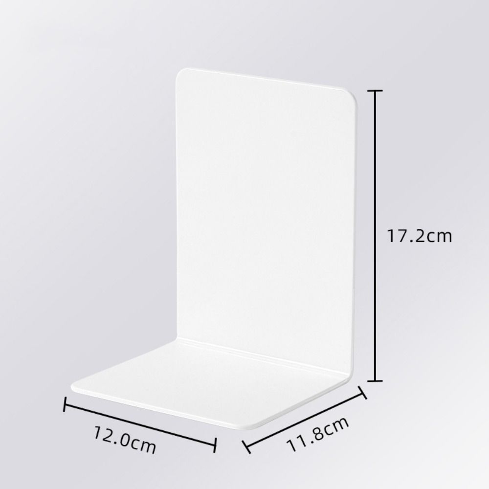 2-8pcs Transparent Acrylic Bookends L-Shaped Desktop Decorative Storage Rack Stable Support Book Stand Easy To Access for Office