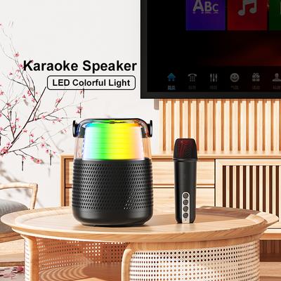 Ηχείο Bluetooth, Ασύρματο ηχείο καραόκε στο σπίτι, μικρόφωνο, τραγούδι σε εξωτερικό χώρο, μικρό οικιακό KTV