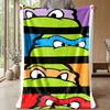 Teenage Mutant Ninja Turtles Cozy Flannel Blanket, Comfortable Warm Throw Blanket for Bedroom Sofa Home Use