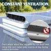 Universal Upgrade 14 Inch White RV Roof Vent Cover Kits Replacement Parts For Trailer Camper Motorhome