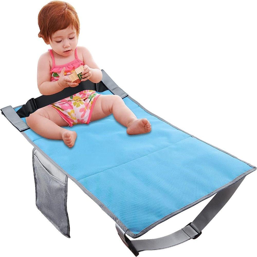Grey Kids Travel Airplane Bed Portable Foot Rest Hammock New Baby Pedals Bed