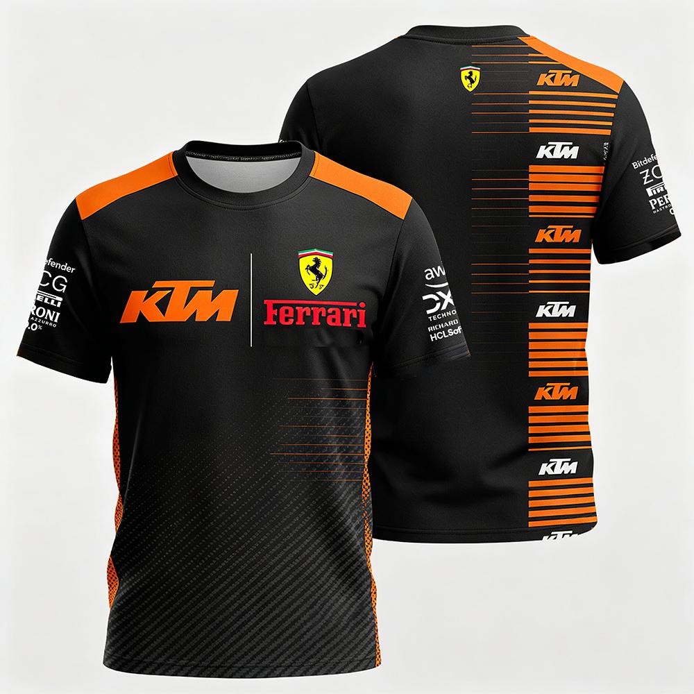 KTM 2026 Zomer F1 Team Jersey T-shirt, Ademend Motorsport Top L