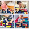 Çocuk Montessori Oyuncakları Bebek Meşgul Panosu Bebek Toka Fermuar Düğme Bağcıklı Eğitim Aracı Oyuncaklar Küçük Çocuklar İçin Duyusal Gelişim Oyunu