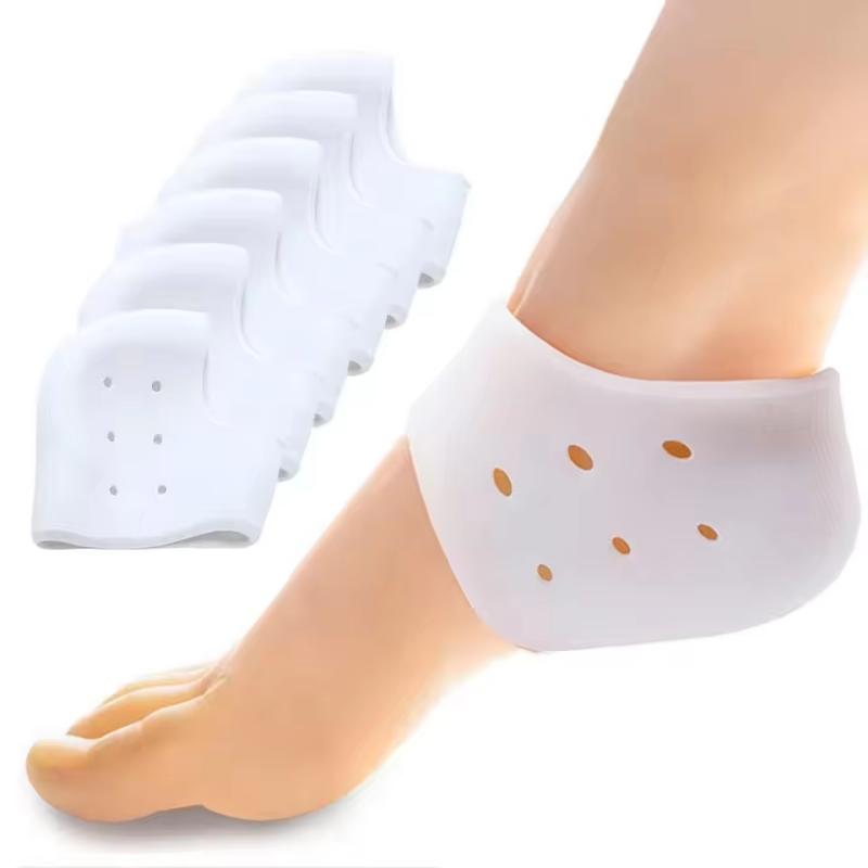 1/2/3pairs Gel Heel Protector for Heel Pain Relief Plantar Fasciitis Dry Cracked Bone Spur Heels Cushion Pads Moisturizing Foot