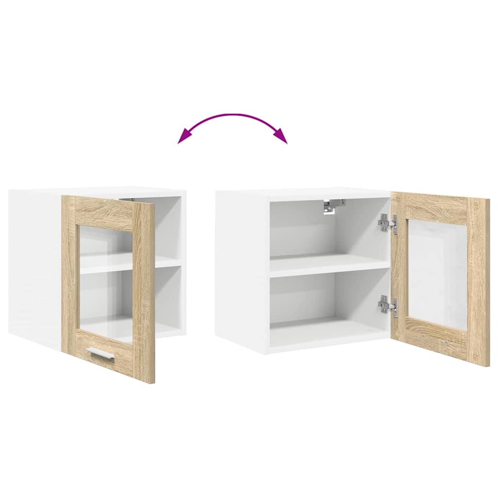 Hanging Cabinet 2 pcs Sonoma Oak 40 x 31 x 40 cm Particleboard