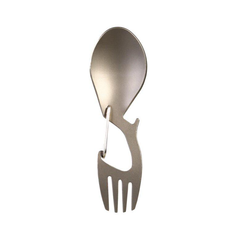 Set Posate Pieghevoli Da Viaggio In Acciaio Inox 304 - Cucchiaio E Forchetta Portatili Per Campeggio E Picnic (2 Pezzi)