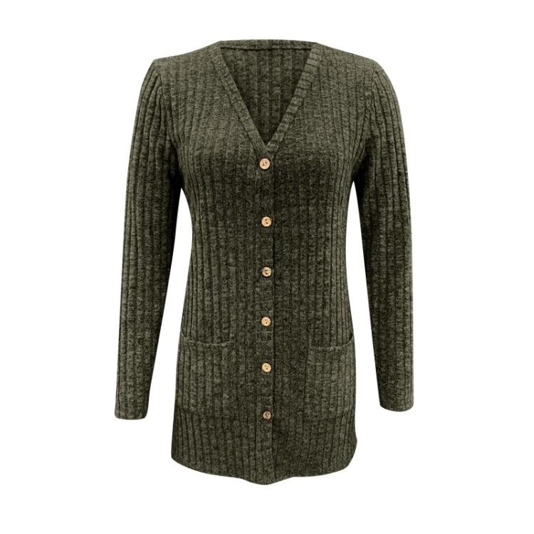 Elegant Women Long Sleeve Cardigan Sweater Coat Top Ladies Wear