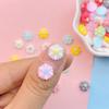100Pcs New Cute Resin 9mm Colorful Chrysanthemums Series Flat Back Fit Phone Deco Parts Embellishments for Hair Bows Accessories