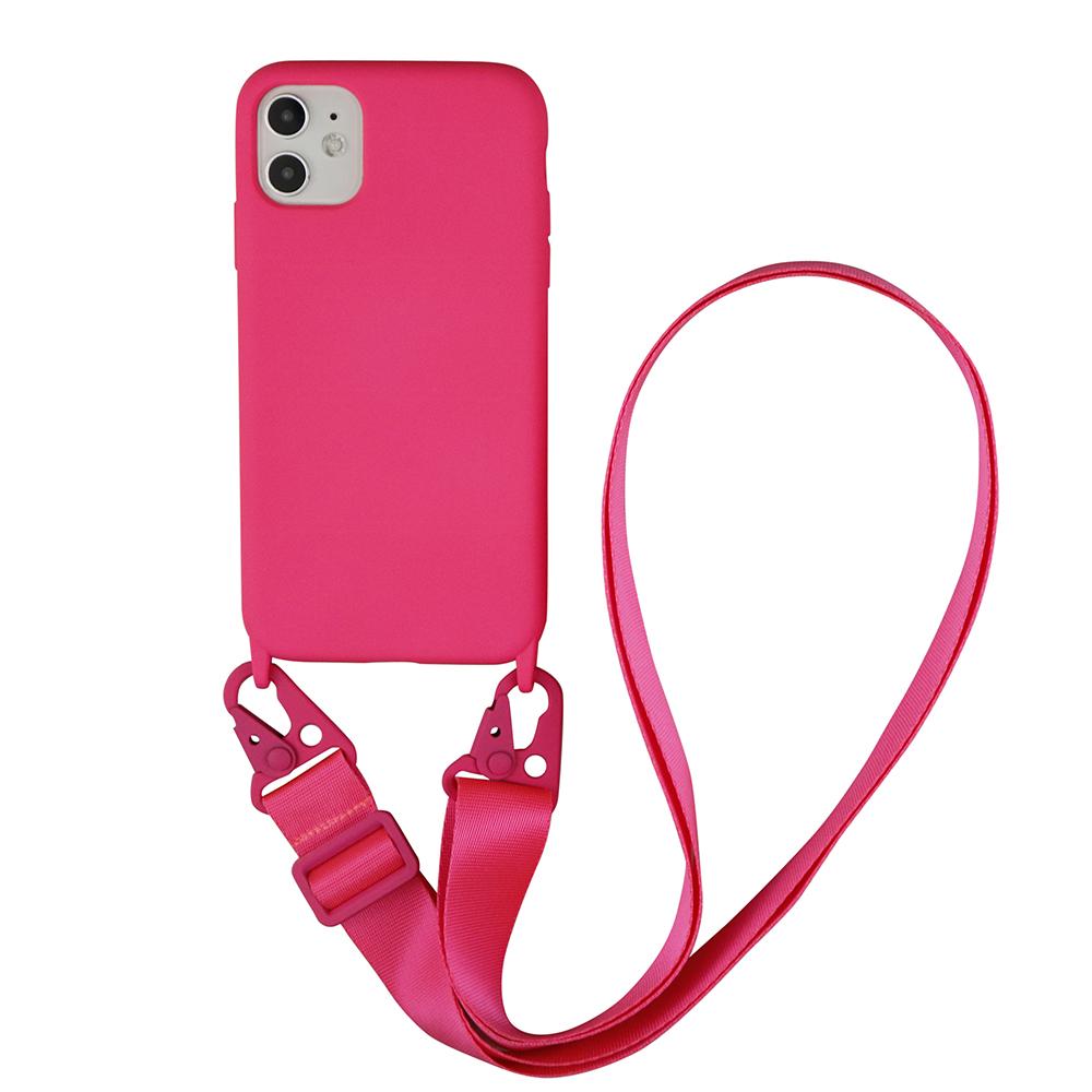 Silicone Crossbody Lanyard Phone Case for Note 20/S21/S22 Plus for 16/17 Waterproof Shockproof Anti-Shock Adjustable Necklace