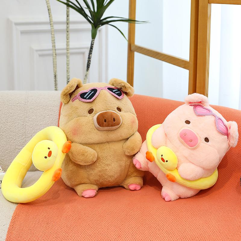 Cartoon Cute Lulu Pig Plush Doll Lulu Pig Cute Transformed Into A Small Pink Pig Toy Claw Machine Doll