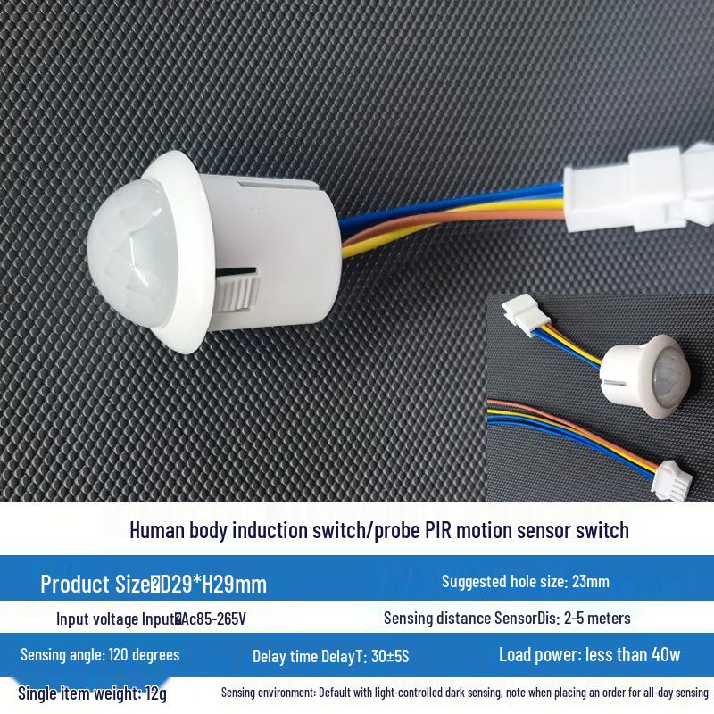 Sufitowa Lampa Infared z Czujnikiem Ruchu Radarowym i Czujnikiem Ciśnienia