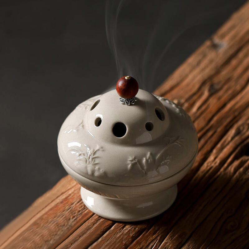 Traditional Chinese Ceramic Incense Burner Ornament