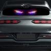 Car LED Devil's Eye Decorative Light Rear Window Warning Light Devil Eye Atmosphere Light Auto Decoration Accessories