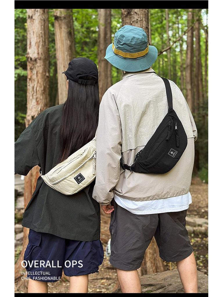 Damen Trendige Sport-Brusttasche - Japanische Lässige Umhänge- & Hüfttasche für Telefon - Stilvoller Kleiner Rucksack