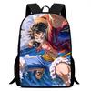 Cartoon One Piece Mochila 15 Inch School Backpack Light Weight Adjustable Bookbag for Boys Girls Primary School Daily Use Travel