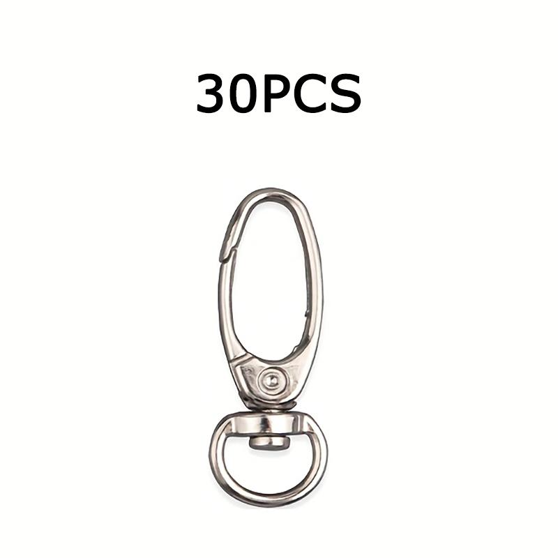 

WTEMPO 360° Swivel Keyring Clasps Snap Hooks for Hanging Key Chains Dog Leashes Crafts Decorations Creative DIY Daily Practical Keychain Accessories 50pcs серебряный