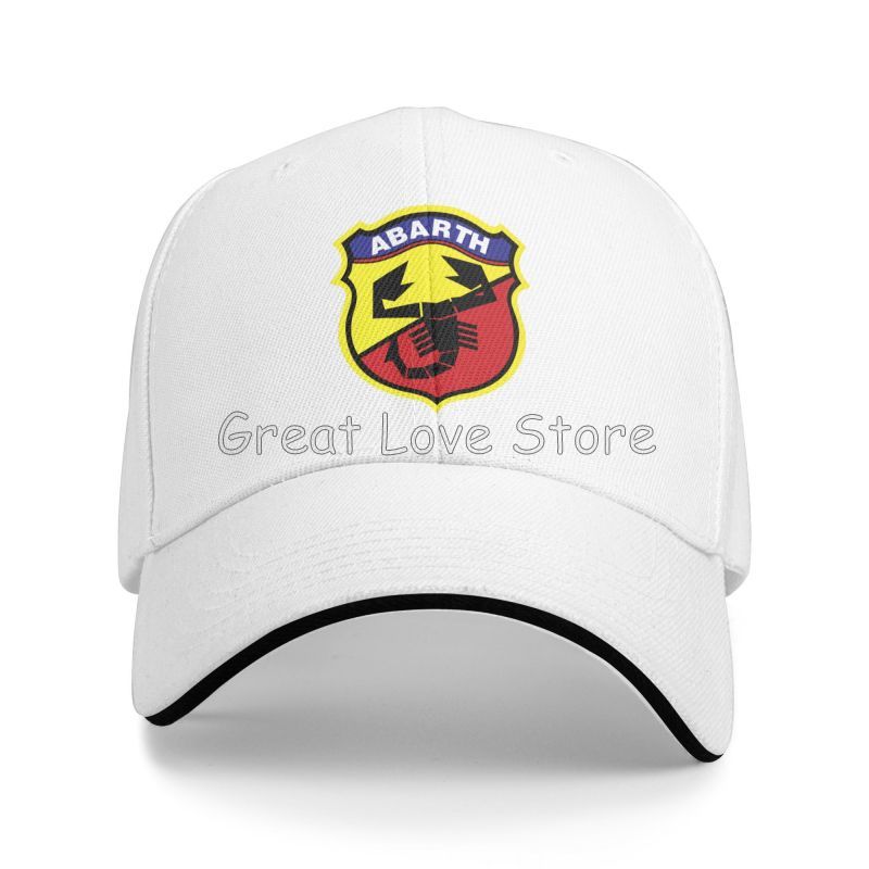 Individuelle Abarth C Print Sandwich Baseballkappe Dad Hat Golfhut Sommer Outdoor Reise Sonnenschutzmützen für Damen Herren Snapback Kappe