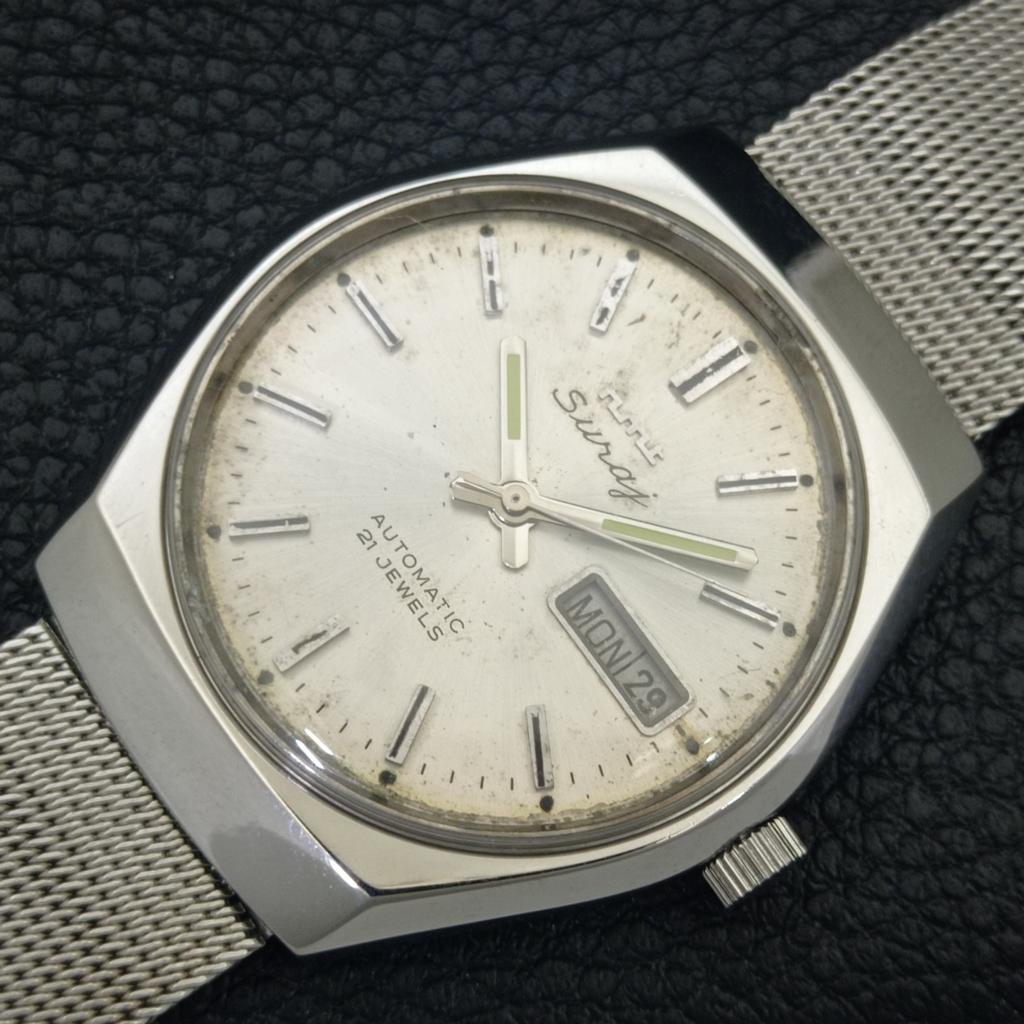 HMT SURAJ AUTOMATIC VINTAGE 8205 INDIAN MENS ORIGINAL DIAL WATCH a703288-1 R213a-a703288