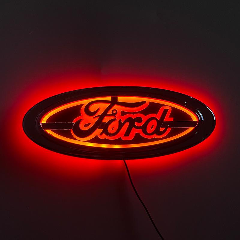 Ford Auto Embleem LED Verlichting - 5D Lichtgevend Achterklep Embleem