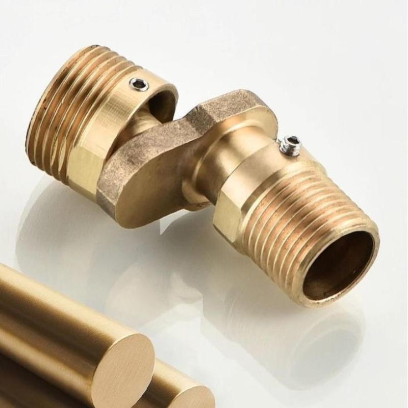 1Pcs Home Accessories Angled Curved Foot 360° Rotatable Adjustment Eccentric Screw Corner Wall Mount Shower Faucet Adapter