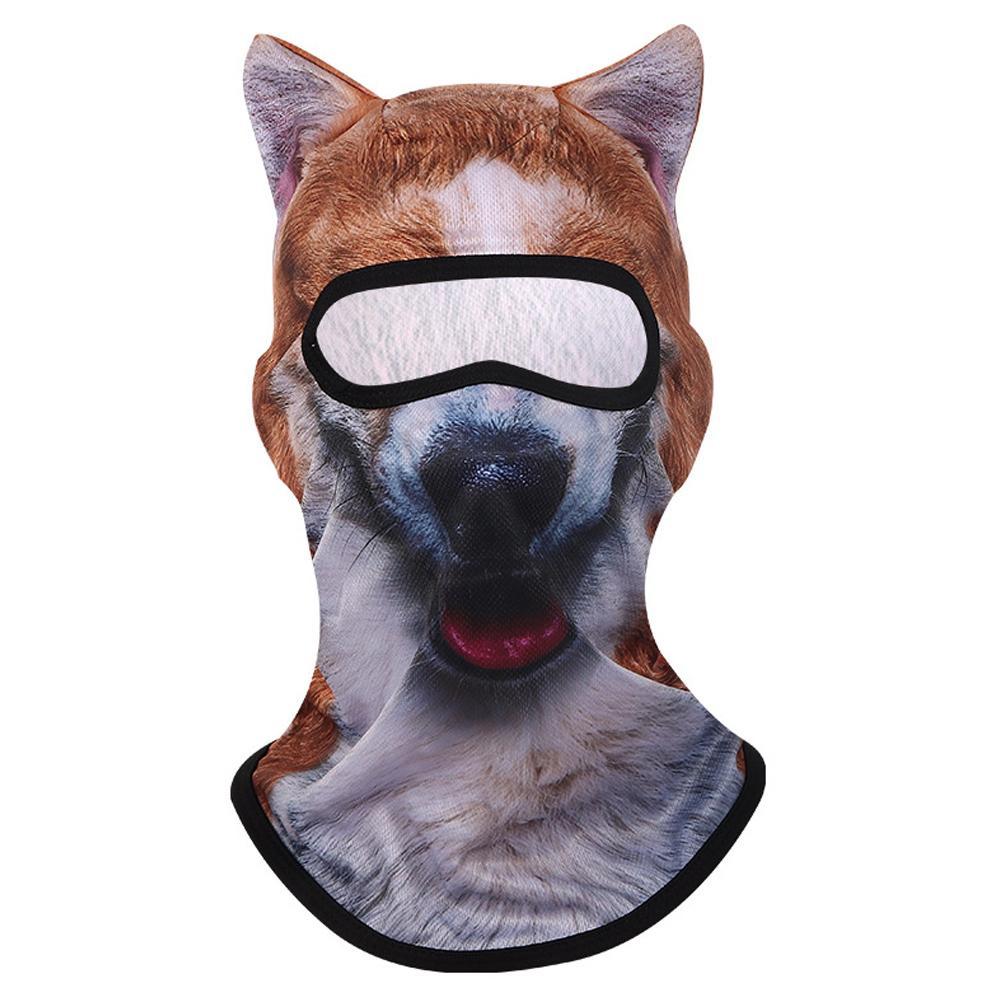 3D Katze Tier Ski Sturmhaube Skimaske mit Ohren, Geeignet für Musikfestivals, Raves, Ski, Halloween oder Party Outdoor