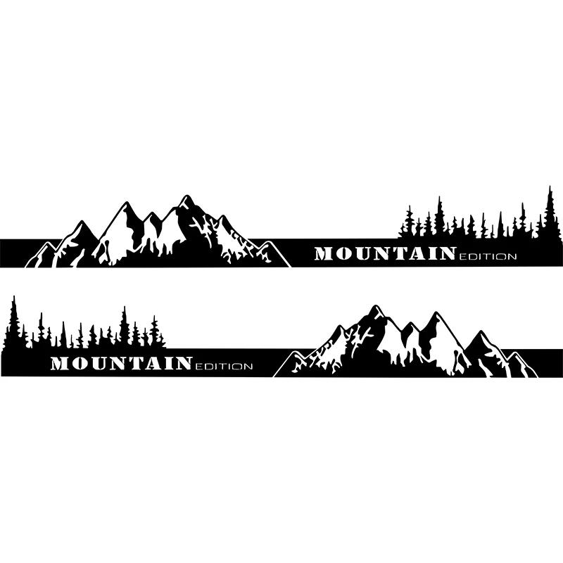 Large Mountain Trees Side Body Car