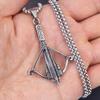 Halsband Hip Hop Ankare Pil och Båge Mode Retro Unisex Hänge