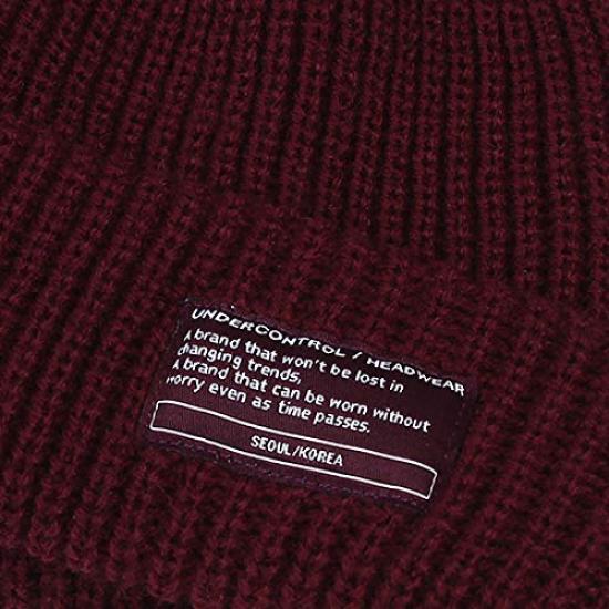 UNDERCONTROL Winter Fisherman One Size Fits Stylish Plain Skull Watch 12 US Red Beanie, All, Unisex, Hat, Cap, Colors, Size Free, Color