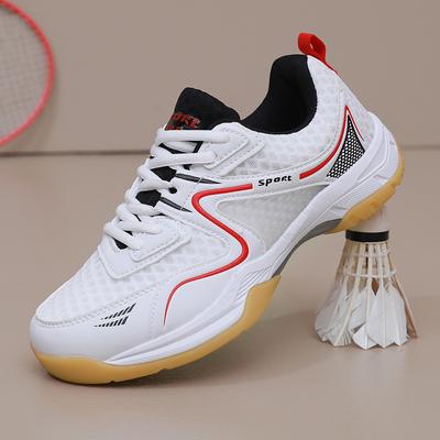 Fashion Men Women Badminton Shoes Outdoor Gym Tennis Trainers Volleyball Table Tennis Sneakers Casual Light Comfortable Sports Shoes 46