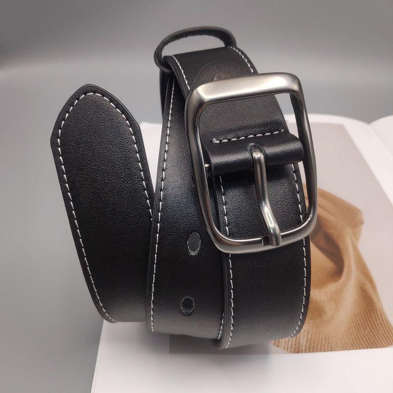 Trendy Casual Pants For Men With Stylish Belt In Black And Brown Fashionable Design