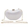 Stylish Pea Shaped Acrylic Evening Clutch Bag Minimalist Women's Chain Shoulder Bag Elegant Wedding Purses for Formal Occasions