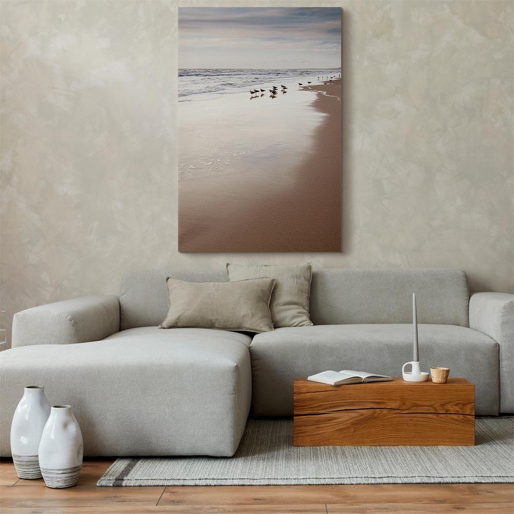 Obraz - Jesienna Plaża (1-Częściowy) Pionowy