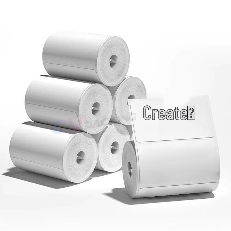 60x40 Label Printer with Coreless Waterproof Thermal Paper, Portable 40x30 Barcode Inbound Labels. 40*30 post label 300 sheets*10 rolls