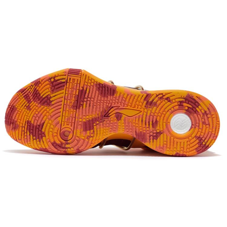 New LINING Speed 8 Premium Basketball Shoes Men Low Top Mango Orange Yellow ABAR071-6