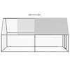 Vidaxl Outdoor Chicken Coop, 2X4X2 M, Galvanized Steel