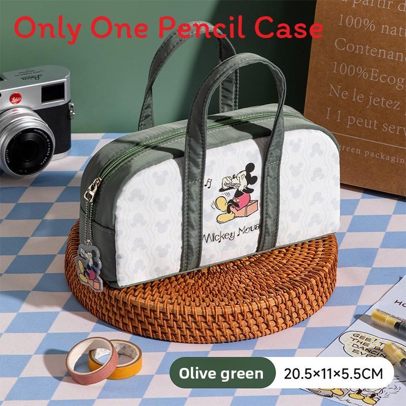 

Mickey Mouse Pencil Case Large Capacity Stationery Organizer For Students And Adults зелёный