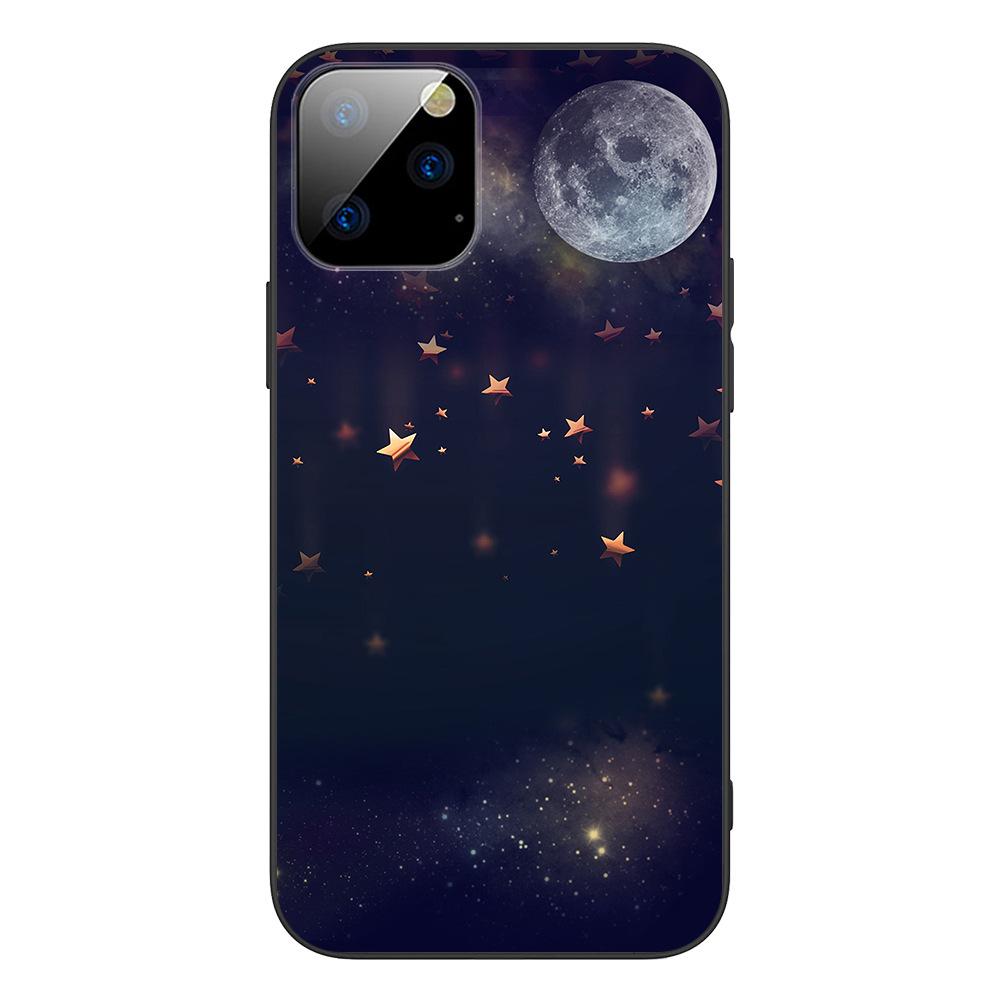 Applicable To IPhone16 Starry Sky Scenery Mobile Phone Case, New Moon Star Universe Couple Literary Mobile Phone Case
