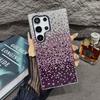 Luxury Gradient Rhinestones Glitter Stylish for Samsung S24/S23/S22/S21 Ultra Plus TPU Frame Phone Cover Protective Diamond Case
