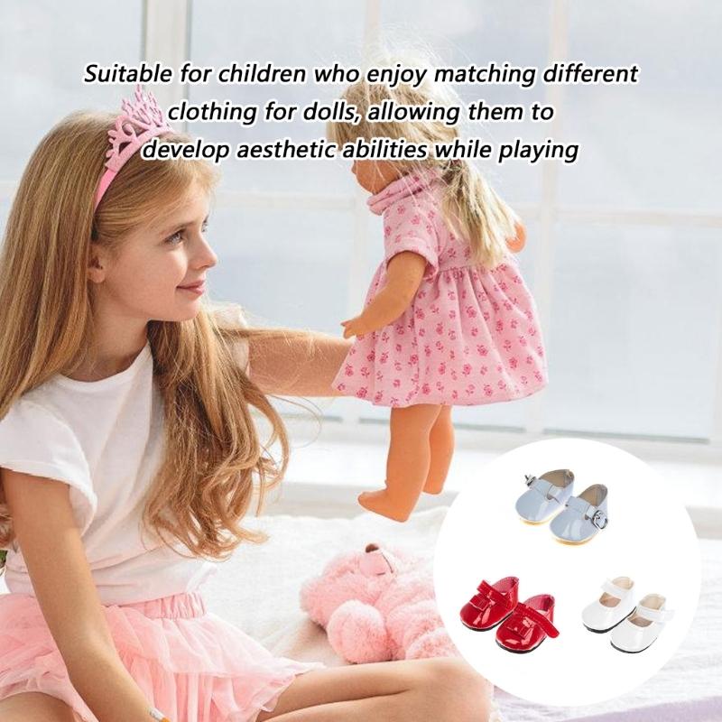 Mini Poupée Garde-robe Ensemble de Meubles Tissu Doux PU Pour Poupées de Collection 14 Pouces Accessoires Photo