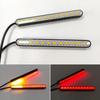 24 SMD LED Motorcycle Light Bar Strip Rear Tail Brake Stop Lamp License Plate Lights Flowing Turn Signal Indicators Universal