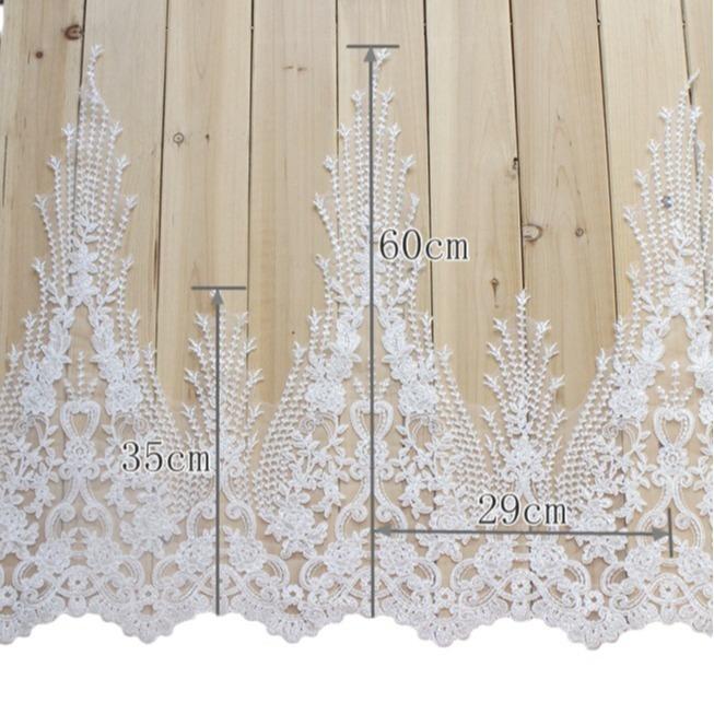 Multi-Colored Sequins Embroidered Lace Accessories, Wedding Dress Handmade Diy Material Clothing Veil Jewelry Decorative Lace
