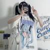 Cartoon Graphic Printed T-shirt Women Men Oversized Y2k Short Sleeve High Quality Streetwear Harajuku Male Female Clothing