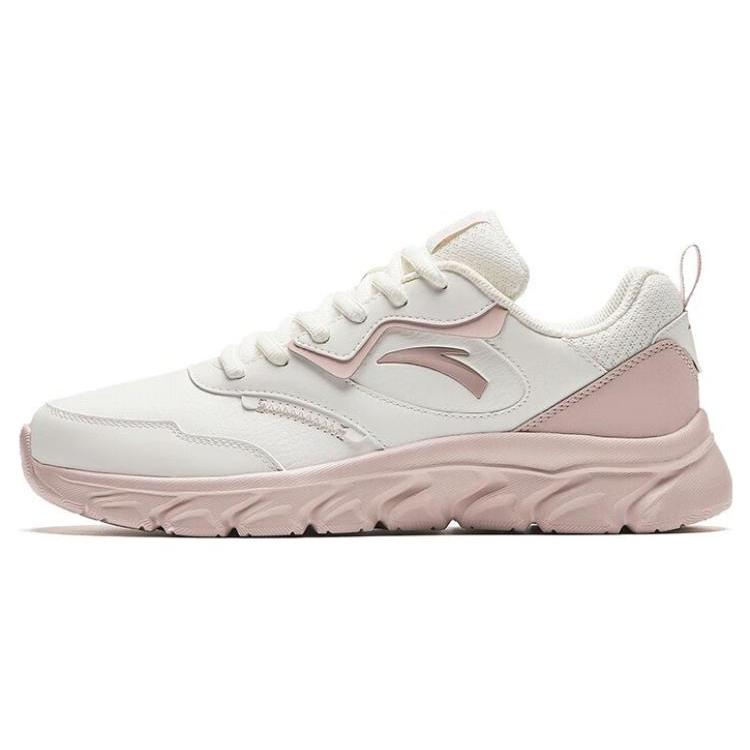 

New Anta Cushioning, Wear Resistant Low Top Running Shoes Women s White Gray Pink 922145573-10 40