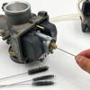 15-Piece Carburetor Jet Cleaning Brush Set with Spray Gun Nozzle Cleaners - Stainless Steel Needles & Nylon Brushes