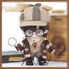 Niannyyhouse 20cm Plush Toy Clothes: Hat, Hoodie, Overalls, Shawl, Tie, Shirt, Vest, Shoes, Glasses, Brown Detective Suit Cotton Doll Dress-Up