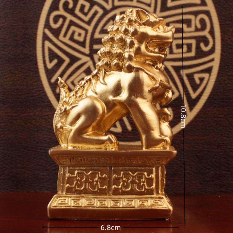 Figurine Large And Small Sizes For Home Doorway Decoration Office Desktop Alloy Resin Craft Gift Lion