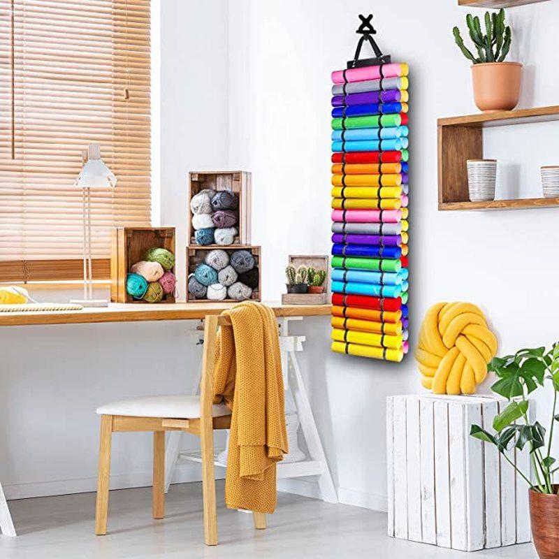 Craft Storage Organizer Vinyl Roll Holder Vinyl Storage Rack Hanging Closet